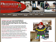Tablet Screenshot of firefightercarpetcare.com